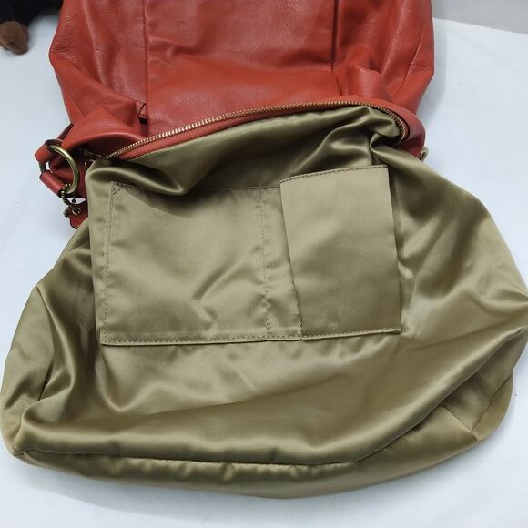 Coach Madison Orange Leather Zipper Closure Hobo Shoulder Bag - Picture 15 of 16